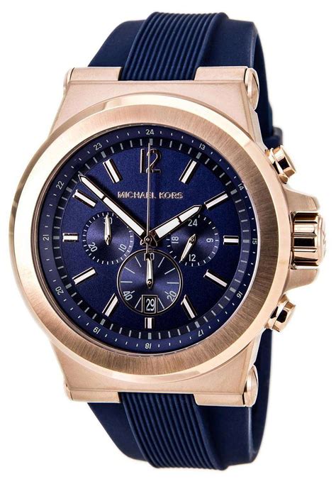 michael kors blue watch mens